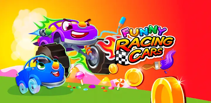 Funny Racing Cars — Android game banner