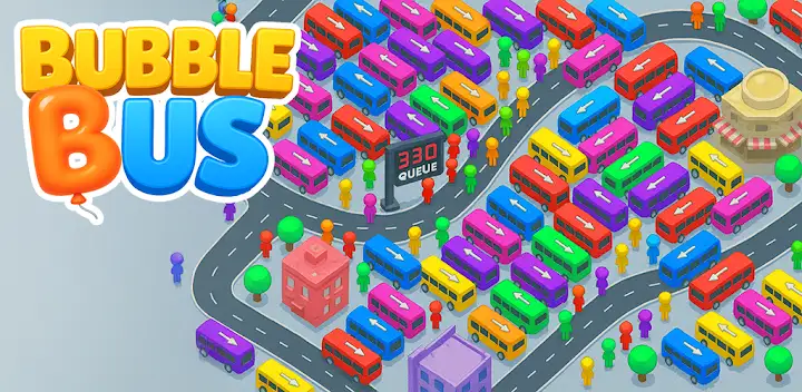 Bubble Bus: Parking Jam Puzzle — Android game banner