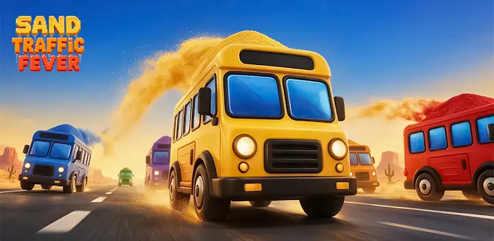 Sand Bus Traffic : Bus Puzzle — Android game banner