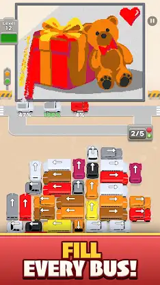 Sand Bus Traffic : Bus Puzzle screenshot 5