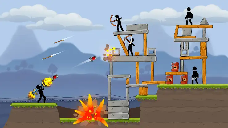 Boom Stick: Bazooka Puzzles screenshot 1