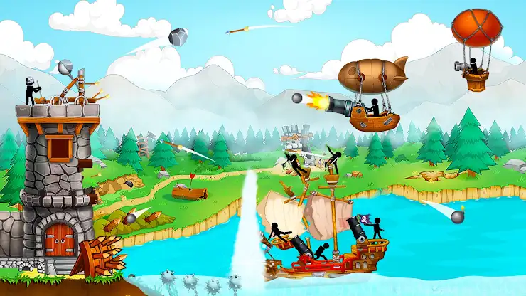 The Catapult: Stickman Pirates screenshot 1