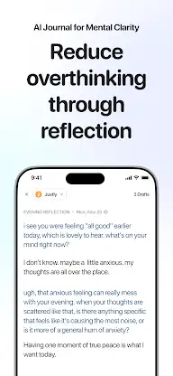 Justly: AI Journal, AI Therapy screenshot 1