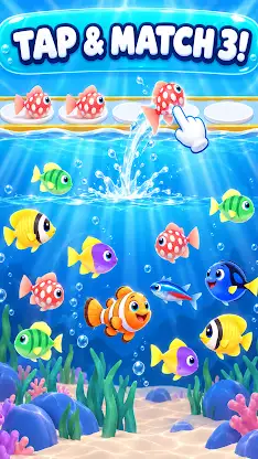 Catch The Fish: Merge Tile screenshot 1