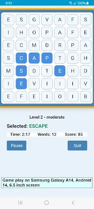 Word Construct Solitaire screenshot 3
