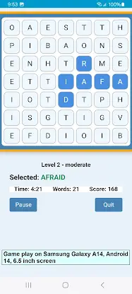 Word Construct Solitaire screenshot 4
