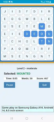 Word Construct Solitaire screenshot 6