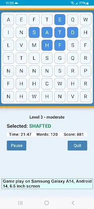 Word Construct Solitaire screenshot 5