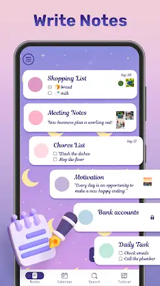 My Color Note Notepad screenshot 1