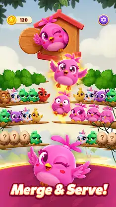 Chirpy Sort: Bird Color Puzzle screenshot 1