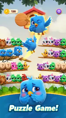 Chirpy Sort: Bird Color Puzzle screenshot 2