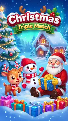 Christmas Triple Match Game screenshot 1