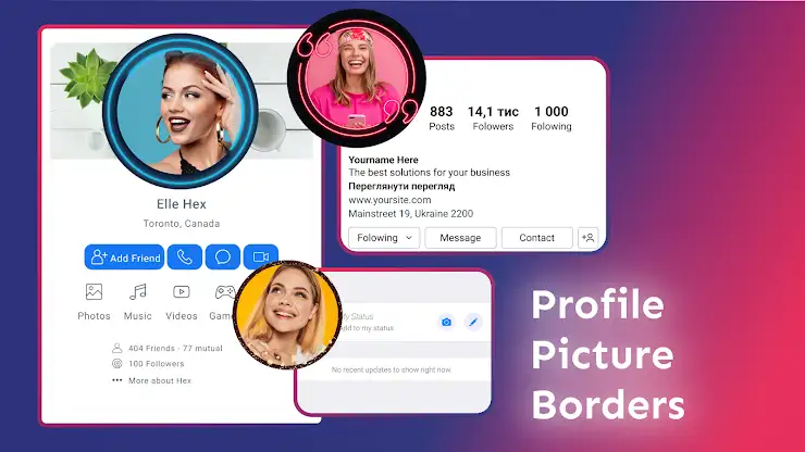 Profile Picture Border Frame screenshot 1