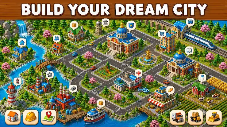 NewCity: Town Building Farming screenshot 1