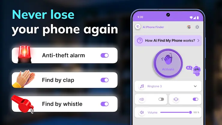 Ai Find My Phone Clap, Whistle screenshot 2