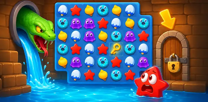 Candy Riddles: Match 3 Game — Android game banner