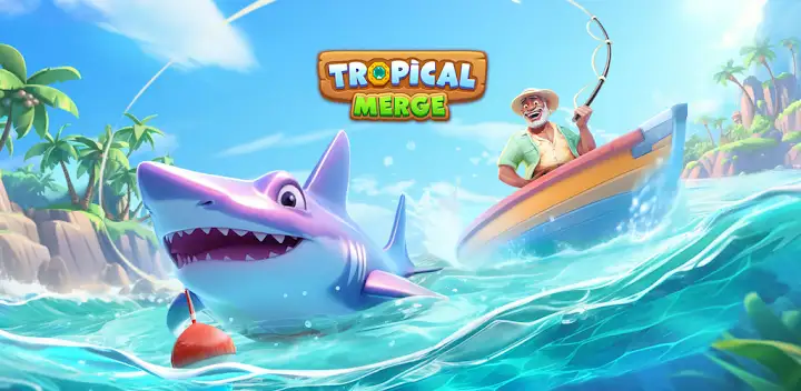Tropical Merge: Merge game — Android game banner