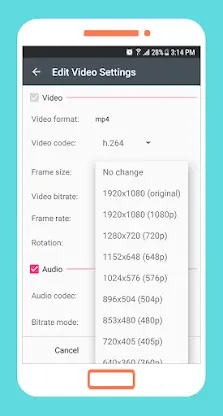 To mp4 3gp webm Video Converte screenshot 4