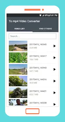 To mp4 3gp webm Video Converte screenshot 1