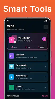 Vedit Video Cutter and Merger screenshot 1