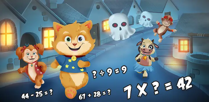 Toon Math: Math Games for Kids — Android game banner
