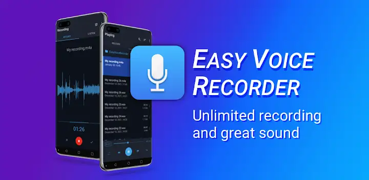 Easy Voice Recorder — Android app banner