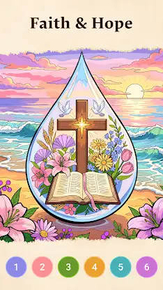 Bible Faith Color by Number screenshot 4