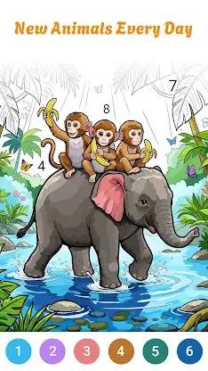 Cute Animals Color by Numbers screenshot 8