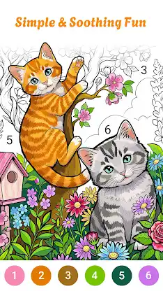 Cute Animals Color by Numbers screenshot 4