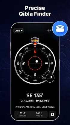 Compass, Qibla & Altimeter screenshot 4
