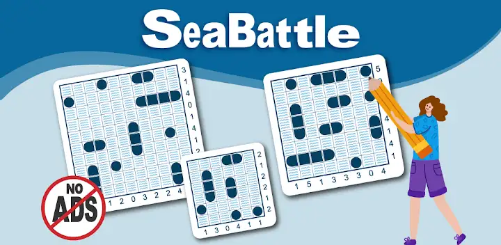 SeaBattle: Warships Puzzle — Android game banner