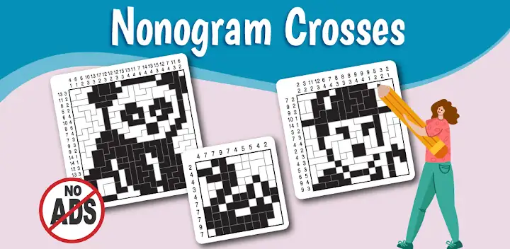 Cross-a-Pix: Nonogram Crosses — Android game banner