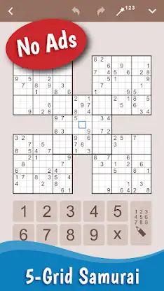 MultiSudoku: Samurai Sudoku screenshot 1