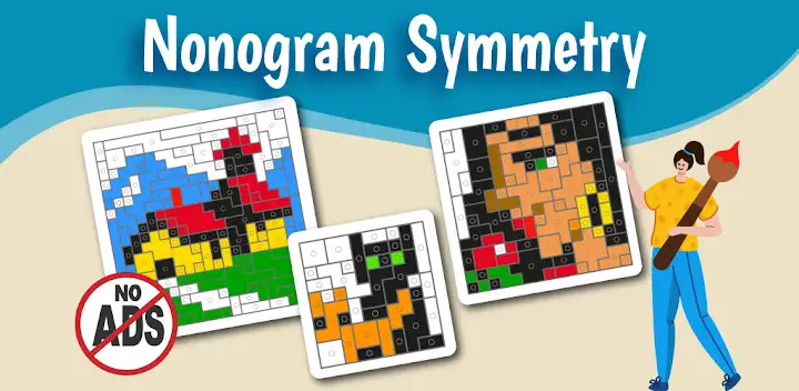 Sym-a-Pix: Nonogram Symmetry — Android game banner
