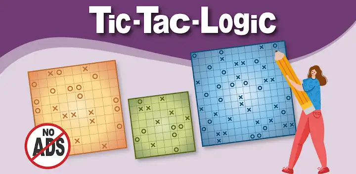 Tic-Tac-Logic: X or O? — Android game banner