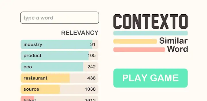 Cotexto - Similar Word — Android game banner