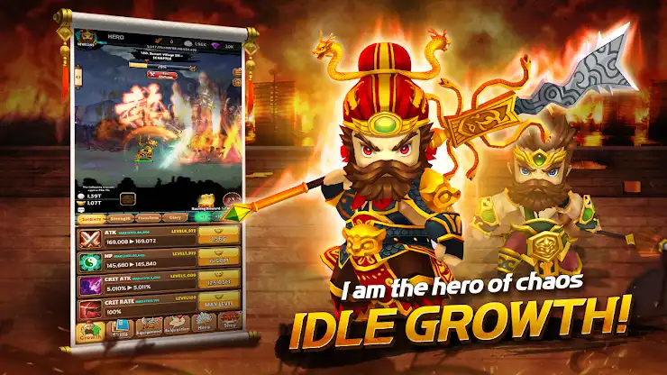 AFK Three Kingdoms : idle RPG screenshot 1