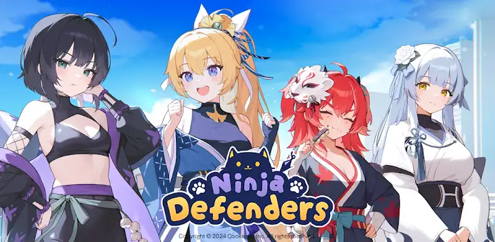 Ninja Defenders : Cat Shinobi — Android game banner