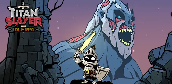 Titan Slayer : Action Idle RPG — Android game banner