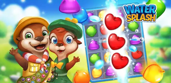 Water Splash - Cool Match 3 — Android game banner