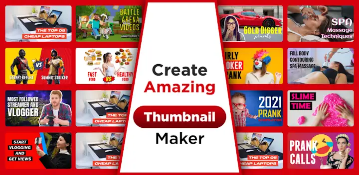 Thumbnail Maker - Channel art — Android app banner
