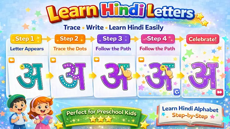 Hindi learning app for kids screenshot 2