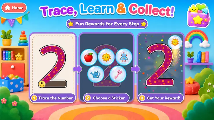 123 Numbers Alphabet Tracing screenshot 1