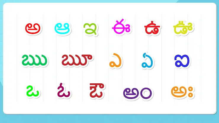 Kids Telugu Alphabet Tracing screenshot 3