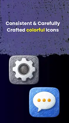 Crayon Icons Pack: Pastel Icon screenshot 5