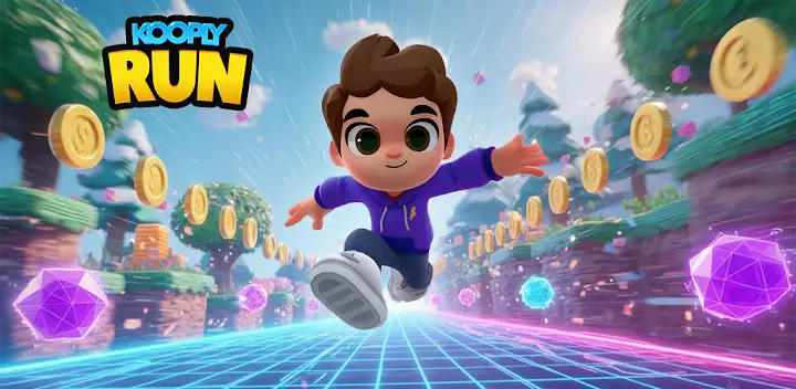 Kooply Run™: Play and Create! — Android game banner