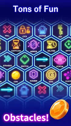 Hexa Light Up: One Line Puzzle screenshot 4