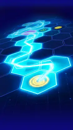 Hexa Light Up: One Line Puzzle screenshot 1