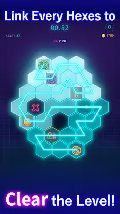 Hexa Light Up: One Line Puzzle screenshot 3