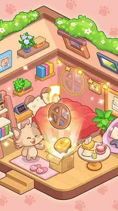 Cozy Cat Room: Decor & Relax screenshot 1